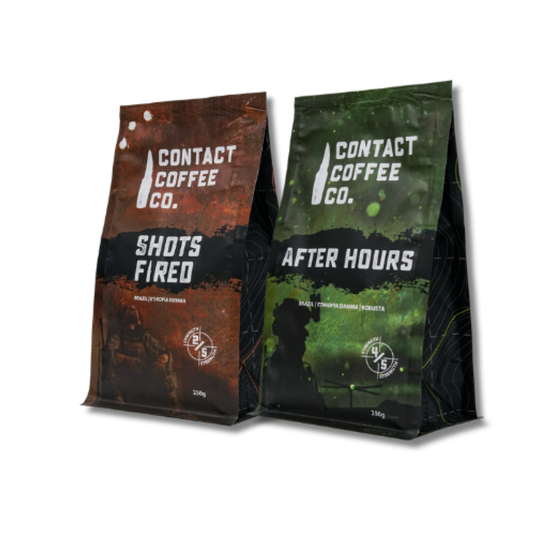 Two coffee bags