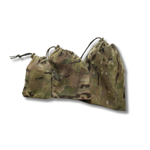 Load image into Gallery viewer, 3 Mesh Camo Draw String Bags in different sizes.
